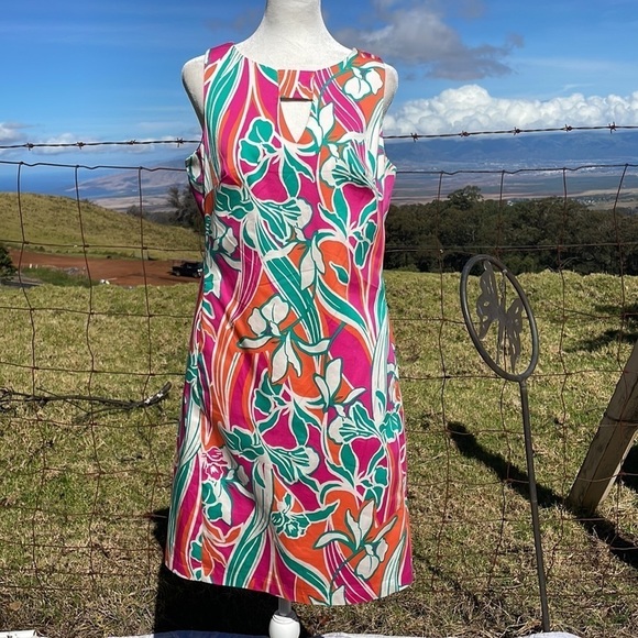 ANNE Klein Colorful Sleeveless Shift Dress 6 - Picture 3 of 10